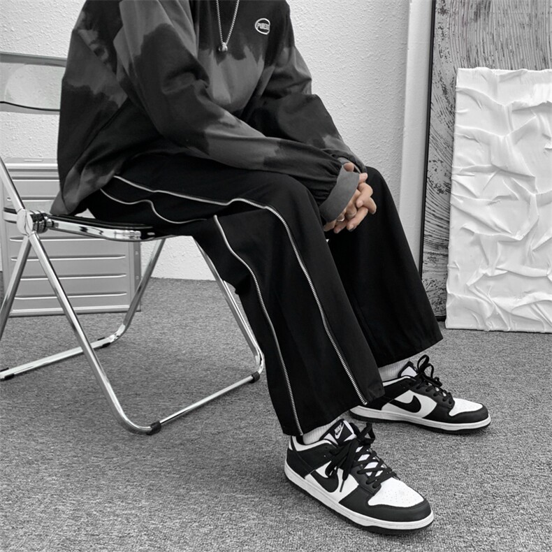 美式长裤高街ins潮牌夏薄款hiphop嘻哈休闲拉链拖地裤K1276-P38,男装休闲裤,星座512-4