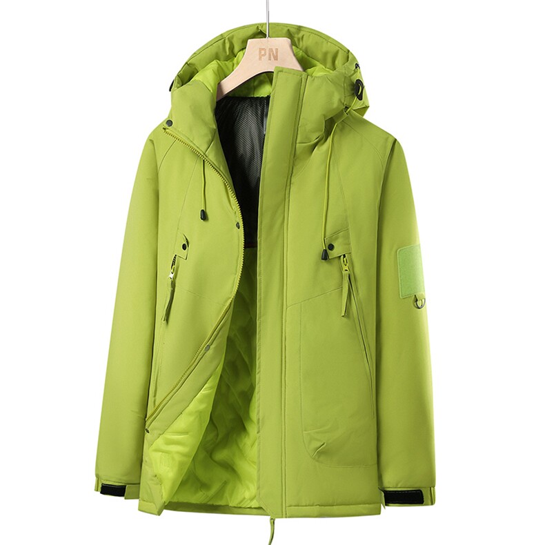 冲锋衣情侣户外登山服石墨烯发热内胆登山服滑雪加厚棉衣J90A-P60图片