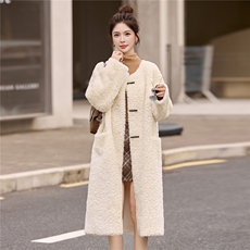 2025新款小泰迪2C256-655-P285-K385休闲皮毛一体毛绒保暖外套，女装皮草，2C256