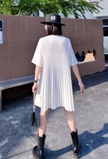 夏季新款，立体剪裁，手工压皱，个性连衣裙，女装连衣裙，名莹