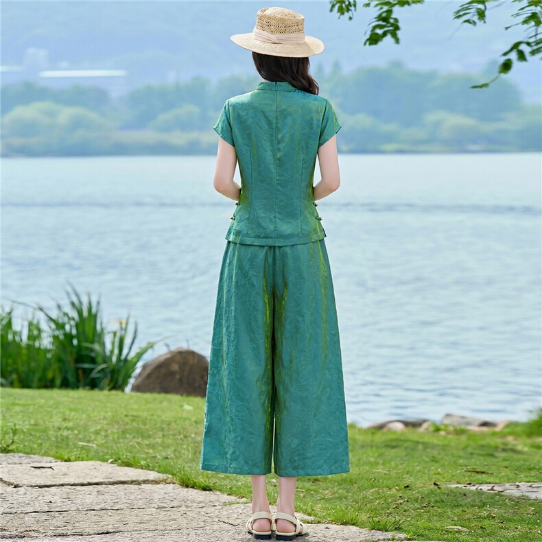 2026夏装新款简约时尚休闲套装两件套,女装套装/套裙,美沁