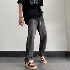 原宿时尚百搭潮ins青春流行长裤拉链中腰水洗男牛仔裤G8834P42，男装牛仔裤，星座1116-2