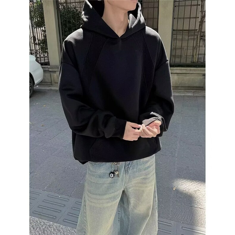 气质时尚原宿潮流新款百搭华棉复牛奶丝卫衣ins日系文艺WY02,男装卫衣,星座516A