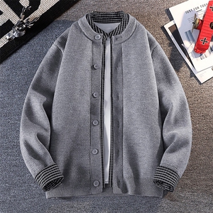 【抖音得物】2025年秋季时尚毛衣针织开衫圆领假两件长袖