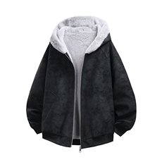 荔枝纹皮座山雕毛加绒连帽棉服男女同款保暖棉衣MP7826-特价P85，男装棉衣，电商A007
