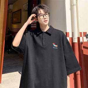2025 夏季新款 港风外景大码刺绣短袖POLO衫M-5X HT25348-特P30图片