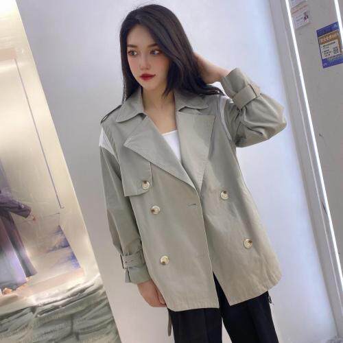 新款短版风衣，女装风衣，锦雅