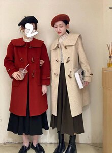 冬季呢料大衣外套,女装毛呢外套,品晗