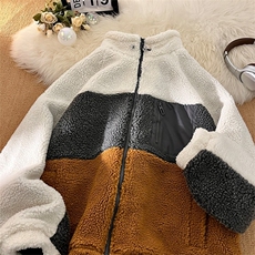 86901-P88羊羔毛棉服男士秋冬季加绒加厚棉袄冬装男生棉衣外套，男装棉衣，电商D310B