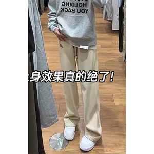 特批P28无差价秋新抖音贴标运动卫裤男士美式直筒休闲裤K1957图片