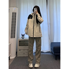 美式复古hiphop嘻哈冲锋裤潮牌冬季加厚，男装休闲裤，星座310A-4