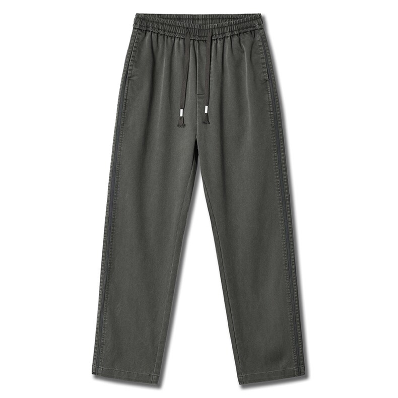 秋冬男士加厚休闲裤潮牌宽松直筒条纹阔腿长裤Z2354-P45/加绒P55,男装卫衣,星座509