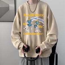 麂皮绒卫衣男大码重磅长袖t恤男JW81304-P35，男装卫衣，电商A040