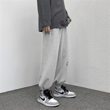 加绒2023秋冬卫裤高弹健康布聚酯纤维WK528-P27加绒批35，男装休闲裤，星座718-1