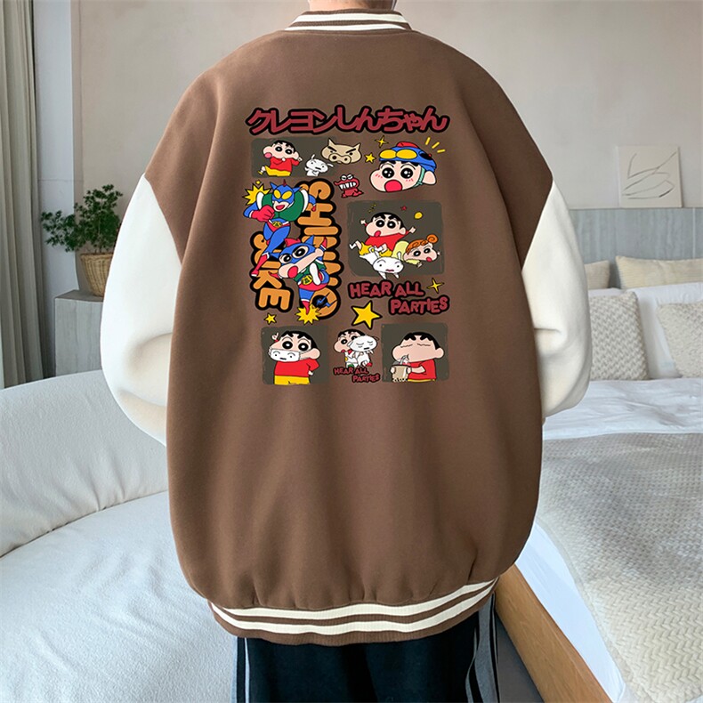 摇粒绒棒球服男大码开衫卫衣男夹克BF86311-P65,男装夹克,电商A040