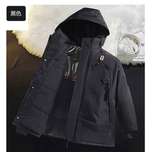 高品质男装石墨烯冲锋衣棉服工装外套情侣冬款新款保暖棉衣男款图片