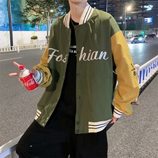 男夹克青少年立领长袖单排扣潮夹克G05P45，男装夹克，星座1116-2