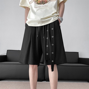 2024夏季新款设计感休闲短裤男美式潮牌宽松五分裤 现货K7813-P30图片