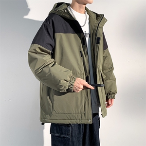 新款港风棉服大口袋宽松时尚港风青少年棉袄外套MY9305P-95图片