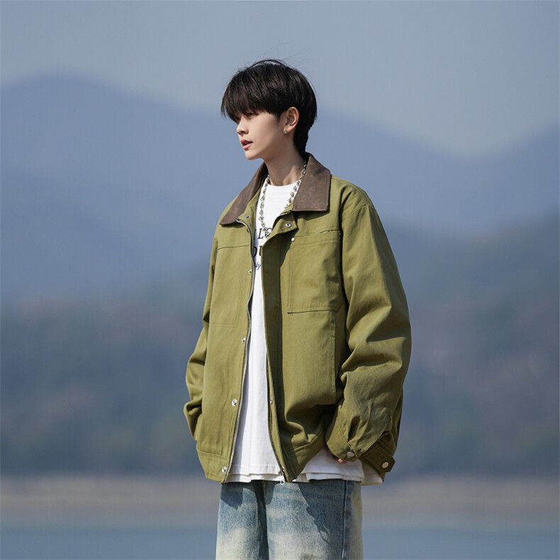 109-JK2520-P85秋季新款纯棉翻领夹克外套控138,男装夹克,星座109