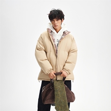 抖音得物美式潮流高品质格子三防加厚羽绒棉衣外套棉服MY5555-P68，男装棉衣，星座610B-1