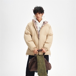 抖音得物美式潮流高品质格子三防加厚羽绒棉衣外套棉服MY5555-P68图片