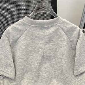 美式夏季潮牌简单t恤男款圆领短袖小众半袖宽松上衣T0183-P35图片