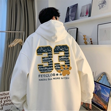 ！重磅大码M-4XL得物品质加厚连帽卫衣RH6231-特P35加绒42，男装卫衣，星座610B-1