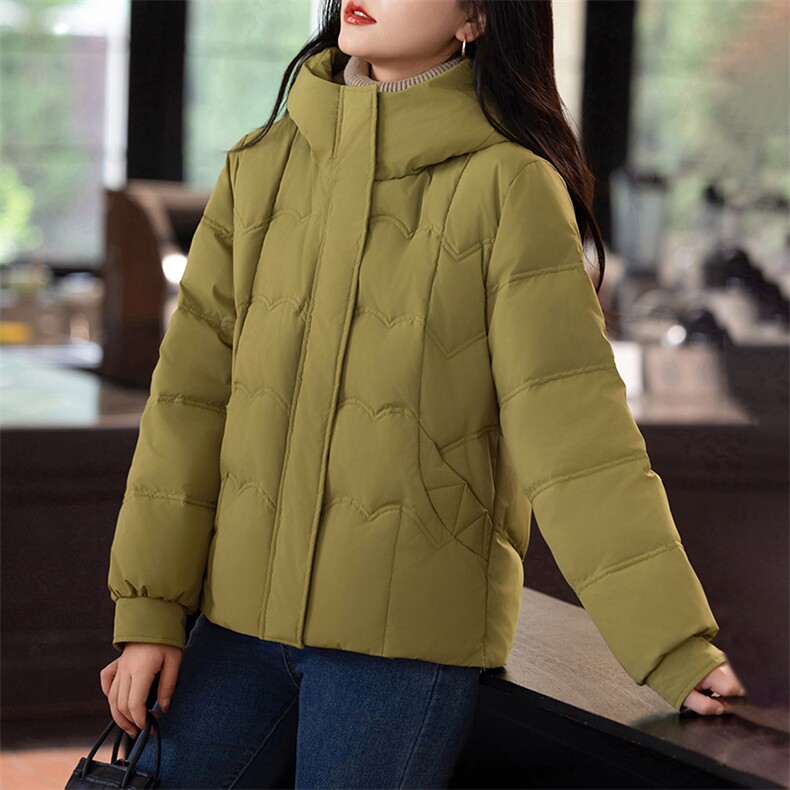 2024新款连帽短款棉衣女2024年冬季,女装棉衣/棉服,婷轩阁