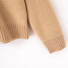 2025年秋季时尚百搭通勤简约休闲领袖镂空，女装羊绒衫，麦德绒