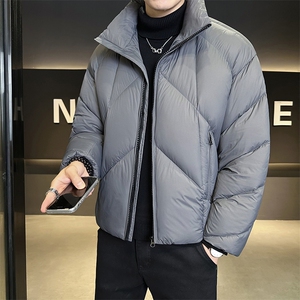 新标90绒 冬季男士立领泡芙云朵羽绒服宽松保暖外套 2728-P325图片