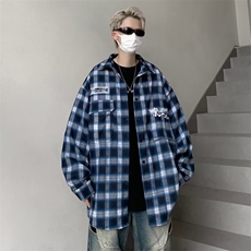 衬衫男长袖2024新款潮牌秋装上衣痞帅休闲衬衣外套男春秋季，男装衬衫，星座716-2