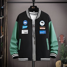 2025春季主推跑量秋棒球服夹克男韩版外套潮流JK9701-P35，男装夹克，星座1105