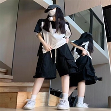 网图现货百搭冲锋裤休闲裤男高街工装短裤五分裤RC10-P42，男装牛仔裤，星座1005-4