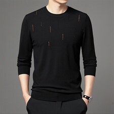 冬季2021中年男休闲宽松针织衫圆领毛织衫毛衣男装TLM710-P95图片
