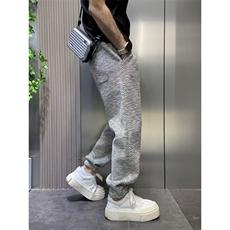 1506-1/KC811/P50男新款条纹加绒卫裤潮流冬季加厚时尚运动裤，男装休闲裤，星座1506-1
