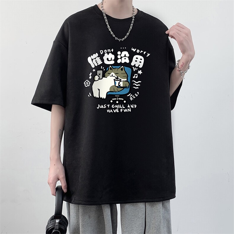 麂皮绒短袖t恤男大码半袖男JD82403-P25,男装T恤,电商A040