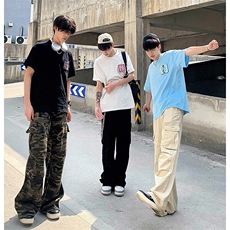万针全刺绣工艺抖音得物高品质260克重磅纯棉双纱美式高街短袖T恤，男装T恤，电商A486