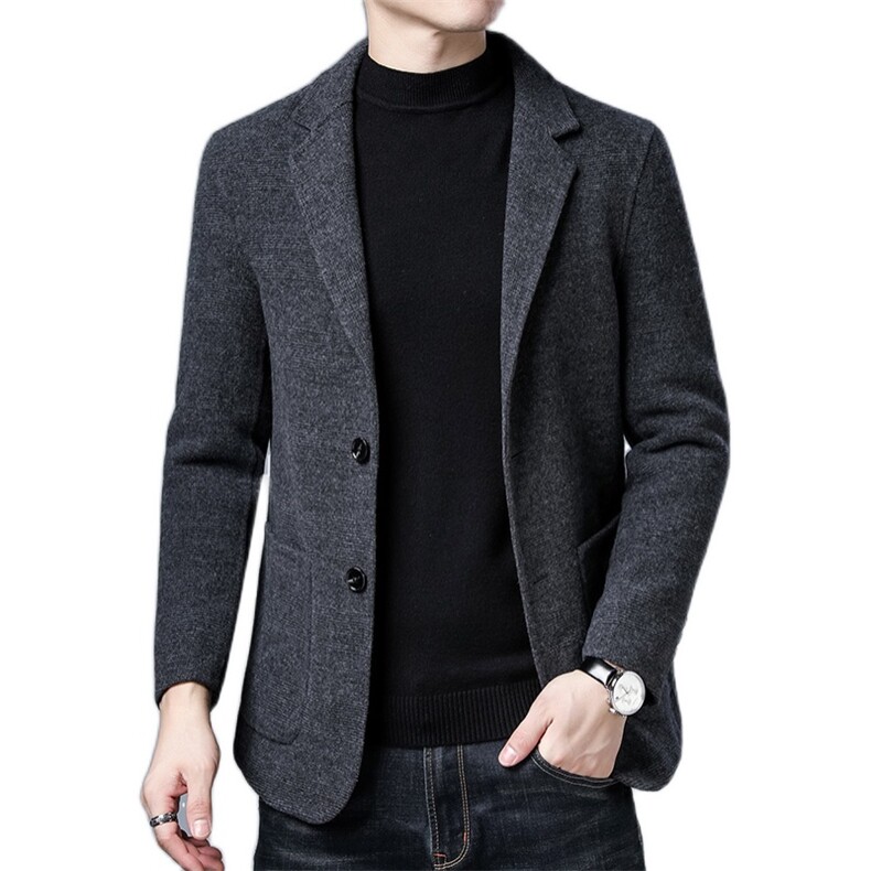 KCN2270-9男士秋冬季羊毛外套修身西服双面呢毛呢休闲西装P350,男装西服,电商B360