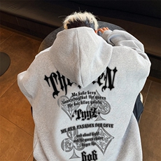 直播460克超厚潮牌重磅纯色连帽卫衣力推男XZ517A-2-WY8843-P68，男装卫衣，星座517A-2