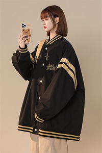 中性风 2026秋季新款潮牌印花棒球服宽松百搭夹克G300--P65K88--图片