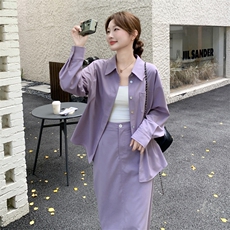 紫色两件套2C198-6506-P165K248，女装套装/套裙，2C198