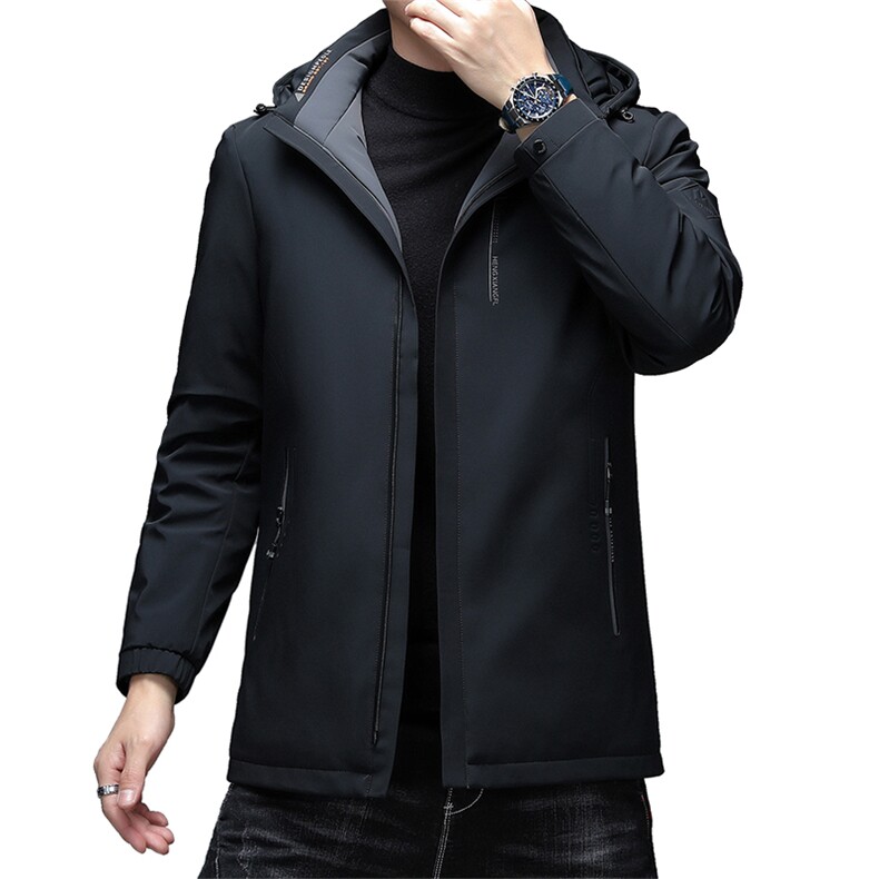 中年男脱卸帽羽绒服中长款冬季商务休闲外套新款SFT98098-P290,男装羽绒服,电商B212（原钱塘6029）