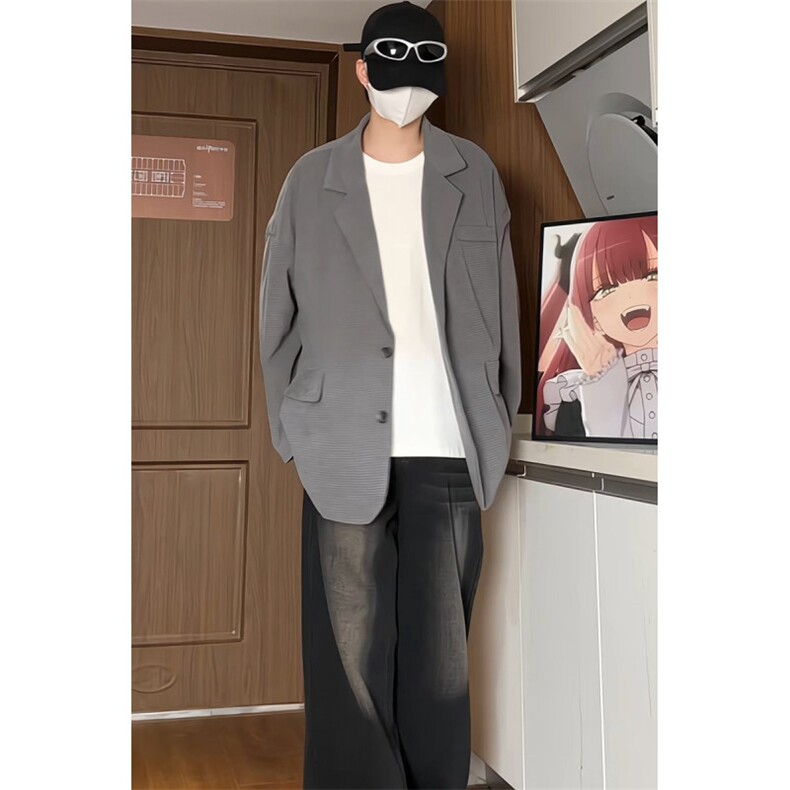 宽松纯色小西装男士西服外套KD401-P55,男装西服套装,电商D312-1