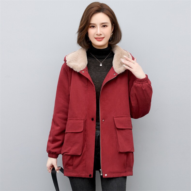 长期现货，加绒派克服时尚百搭棉服外套图片