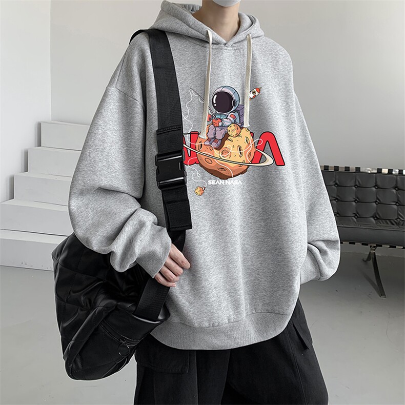 连帽卫衣男大码运动服帽衫外套WY2287-P35加绒款-P40,男装卫衣,电商A040