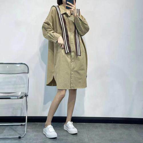 现货秋装带披肩衬衫群，女装衬衫，达丽依秀