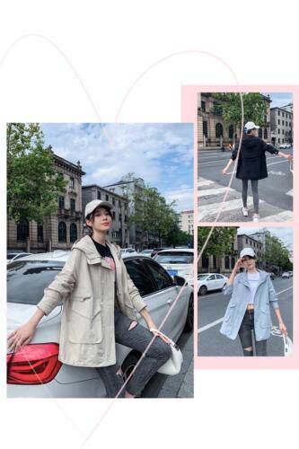 秋装风衣，女装风衣，红嘴鸥