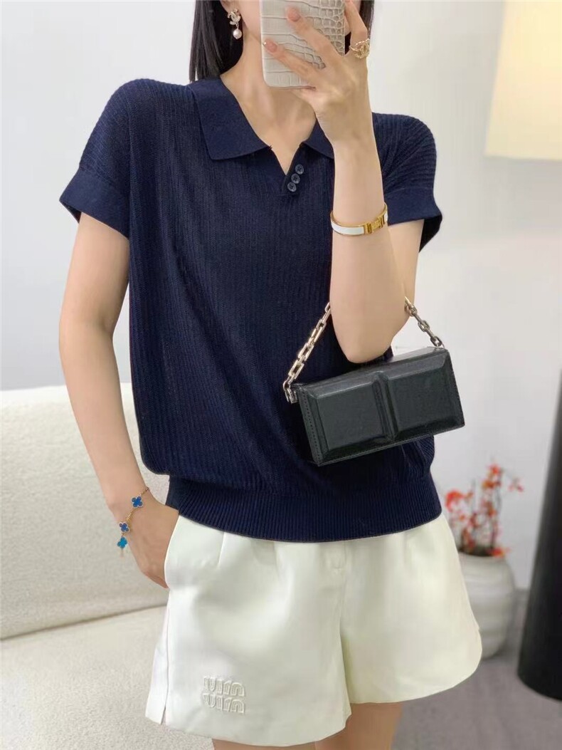 莱赛尔3扣polo衫，女装针织衫/毛衣，天佑贝依