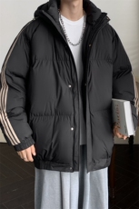 港风潮牌新款织带连帽可拆卸棉服潮流保暖棉衣M088-P85控129，男装棉衣，星座717